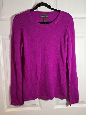 Fenn Wright Manson 2 Ply Cashmere Bright Magenta Sweater M